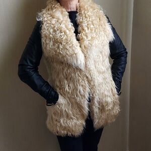 Genuine Goat Fur wRemovable Gen Leather Sleeves Made in Argentina Jacket…
